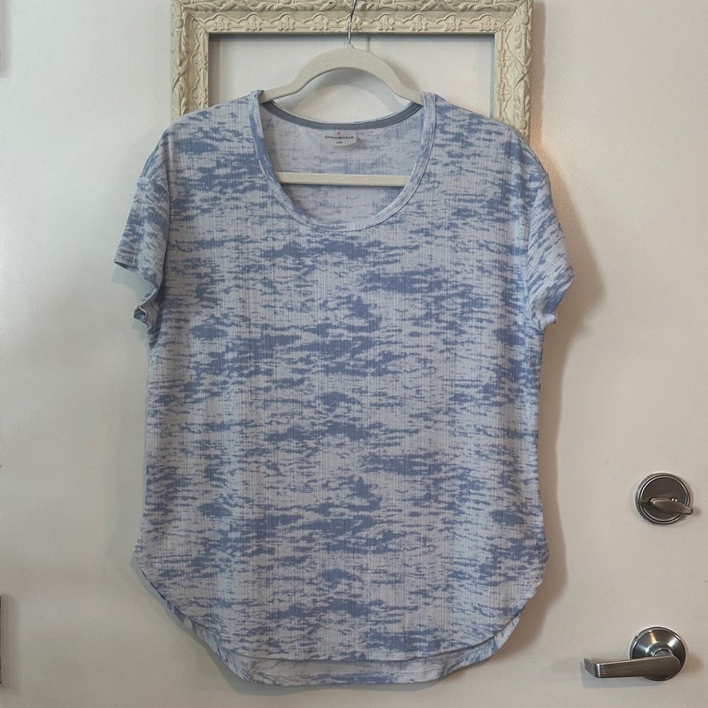 SHAMBHALA | Blue Patterned Women's Active Top